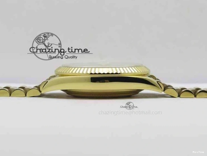 MiroTime 0427 Cozy Day-Date 40mm 228238 YG Noob 1:1 Best Edition Silver Dial On YG President Bracelet A 3710